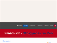 Tablet Screenshot of francais.stiftsgymnasium-melk.org