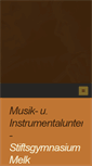 Mobile Screenshot of musik.stiftsgymnasium-melk.org